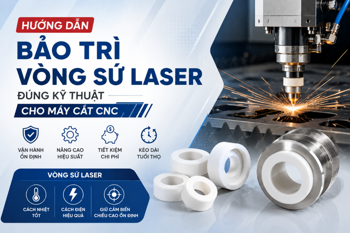Hướng Dẫn Bảo Trì Vòng Sứ Laser Đúng Kỹ Thuật Cho Máy Cắt CNC